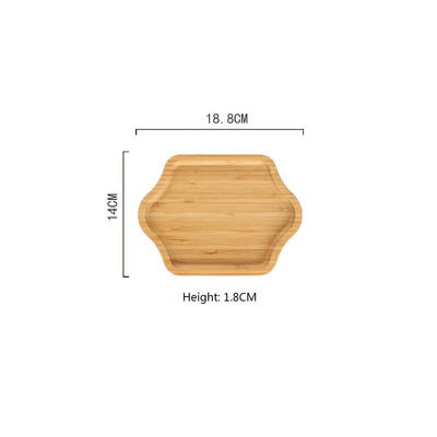 1 buc. tavă din bambus farfurie din bambus farfurie din lemn pentru acasă.