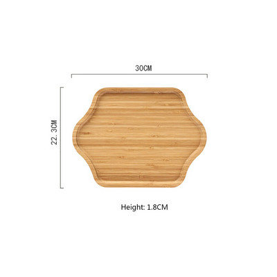 1 buc. tavă din bambus farfurie din bambus farfurie din lemn pentru acasă.
