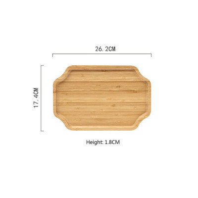 1 buc. tavă din bambus farfurie din bambus farfurie din lemn pentru acasă.