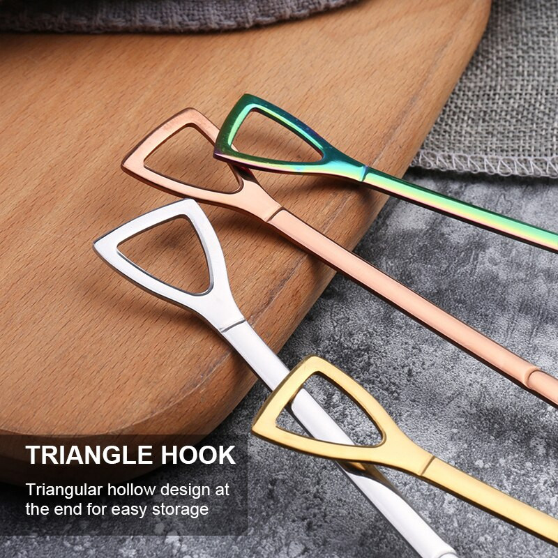 10 vnt Nerūdijančio plieno Kastuvas kavos šaukštelis Rinkinys Kastuvas Kastuvas Kūrybinis arbatos šaukštelis Ledų desertinis šaukštas Gimtadienio dovanų stalo reikmenys