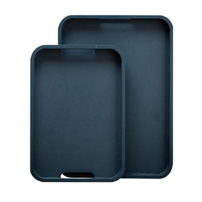 1 komad pravokutnog kućnog drvenog pladnja s ocjedom za pohranu pribora za čaj Kuhinjska kuhinjska posuda za desert s voćem