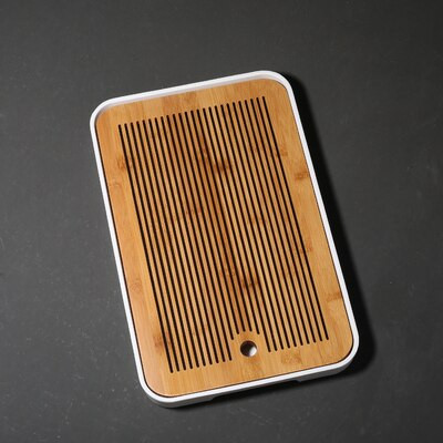 Acasă Tavă mică de ceai din bambus Kung Fu Vasă mică cu bule uscate Tavă dreptunghiulară din bambus în stil japonez Veselă de ceai Accesorii pentru ceremonie de ceai