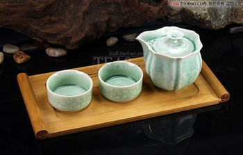 Висококачествен бамбуков малък поднос за чай Малък сух съд с балончета Бамбуков кунг-фу правоъгълен поднос Аксесоари за мини чаена церемония Чайник