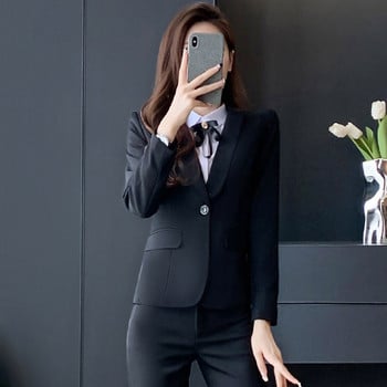 Κομψό γυναικείο κοστούμι - σακάκι, παντελόνι και φούστα