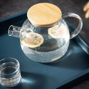 Обикновен бамбуков дървен поднос за чай Morandi Color Light Луксозен сервиз за чай в скандинавски стил Поднос Домакински правоъгълен бамбуков дървен поднос