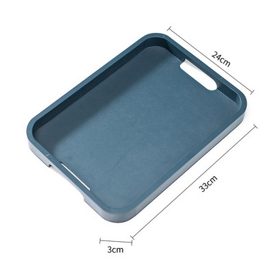 Paprastas bambuko medinis arbatos padėklas Morandi Color Light Prabangus šiaurietiško stiliaus arbatos rinkinys Buitinis stačiakampis bambuko medinis padėklas