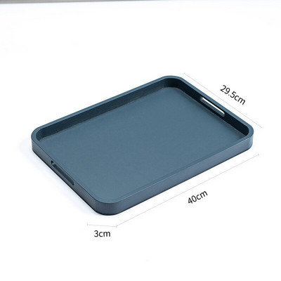 Paprastas bambuko medinis arbatos padėklas Morandi Color Light Prabangus šiaurietiško stiliaus arbatos rinkinys Buitinis stačiakampis bambuko medinis padėklas