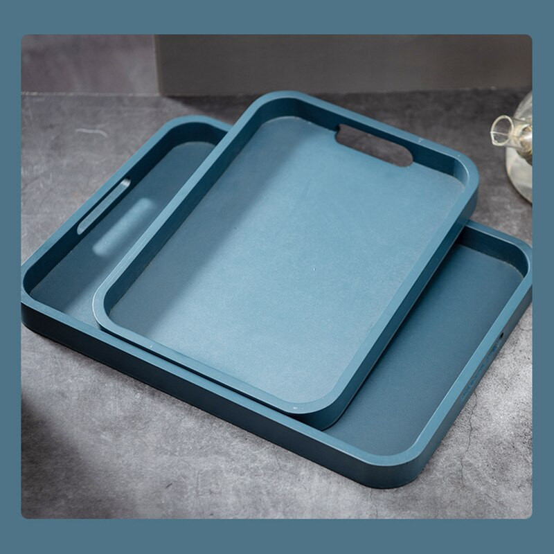 Paprastas bambuko medinis arbatos padėklas Morandi Color Light Prabangus šiaurietiško stiliaus arbatos rinkinys Buitinis stačiakampis bambuko medinis padėklas