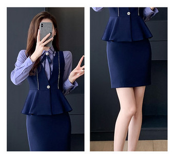 Costum elegant din două piese de damă model nou