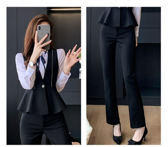 Costum elegant din două piese de damă model nou