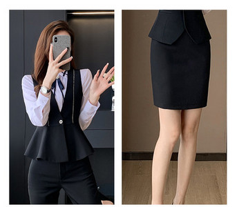 Costum elegant din două piese de damă model nou