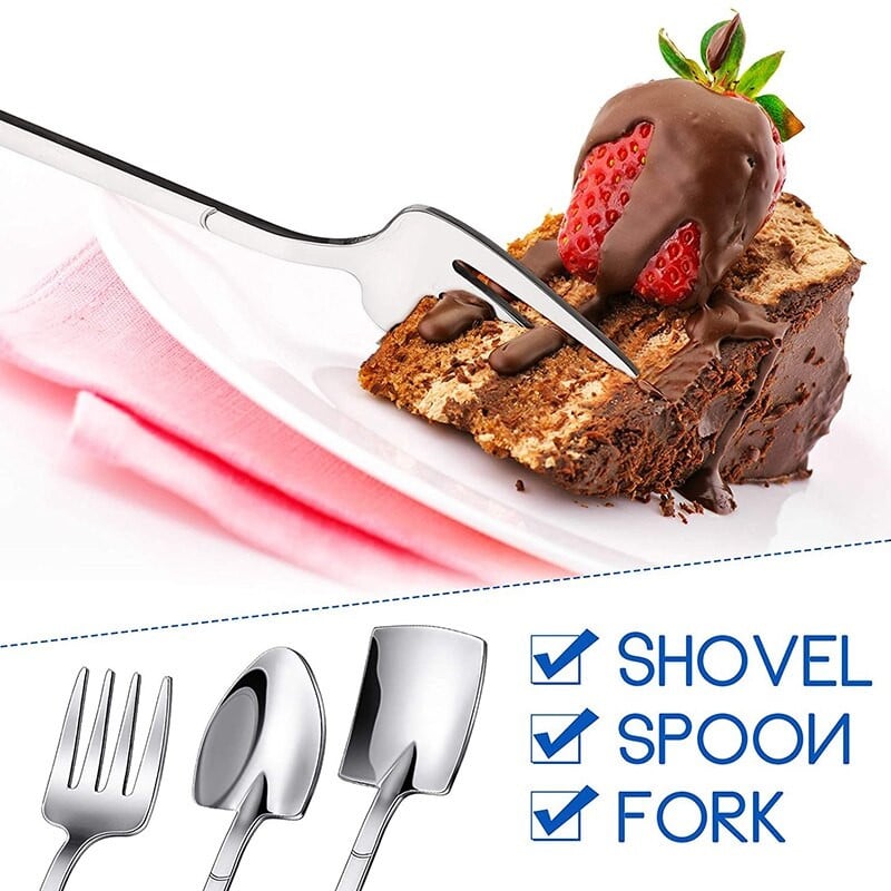 9 части Лопата Лъжица Вилица Лопата Лъжица за кафе Дръжка на лопатата Лъжица за десерт Лъжица за сладолед Форма на лопатата Вилица Вилица за плодове