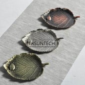 10 vnt Lotoso lapų gėlės formos metalinis arbatos puodelio padėklas Oolong arbatos padėklas Žaliosios arbatos puodelio kilimėlis izoliacinės plokštės padėklas