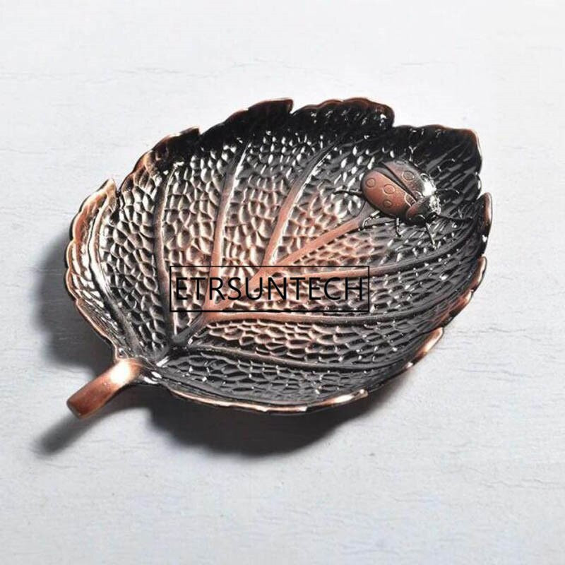 10 vnt Lotoso lapų gėlės formos metalinis arbatos puodelio padėklas Oolong arbatos padėklas Žaliosios arbatos puodelio kilimėlis izoliacinės plokštės padėklas