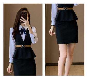 Costum de dama in trei culori