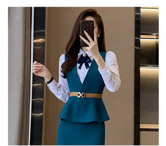 Costum de dama in trei culori