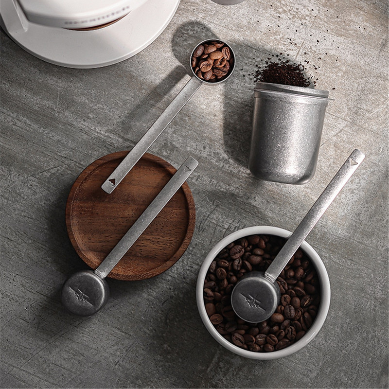 Кафе на зърна Лъжици Лъжица от неръждаема стомана За кафе Чай Малка захар Сол Прибори Лъжици Инструменти за кафе Кухненски принадлежности