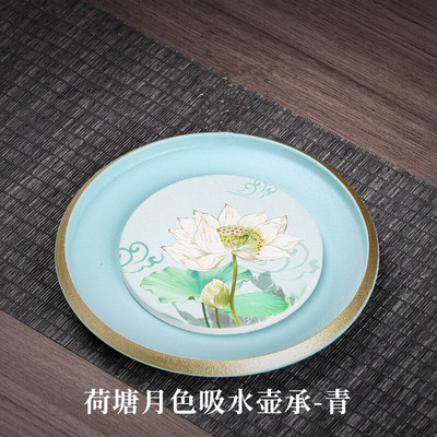 Sippy Cup Cheng Kućanski tanjurić Lagani Luksuzni vrhunski Kung Fu čajnik Tanjur za pohranu Jednostavan pladanj za posluživanje Stol Keramički pladanj za čaj