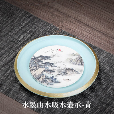 Sippy Cup Cheng Kućanski tanjurić Lagani Luksuzni vrhunski Kung Fu čajnik Tanjur za pohranu Jednostavan pladanj za posluživanje Stol Keramički pladanj za čaj