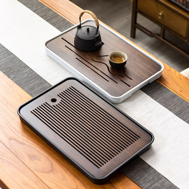 Kineski bambus melamin Mali stolić za čaj Servis za čaj Posuda za drenažu Skladištenje vode Kung Fu Set za čaj Jednostavna posuda za čaj u domaćinstvu Čaj More