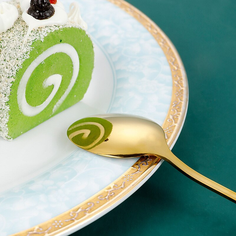 6 vnt. nerūdijančio plieno kavos šaukštelis Cafe Colher mažų mini šaukštų rinkinys auksinis ilgas maišytuvas kaušelis maišymo maišyklės lazdelės Priedai