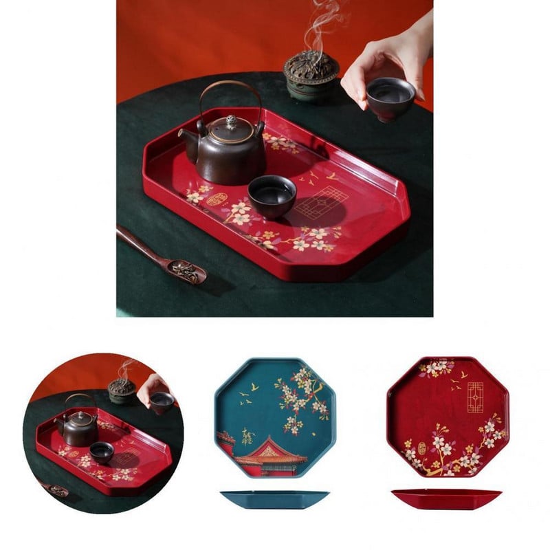 Arbatos stalo serviravimo padėklas Lengvas lygaus paviršiaus arbatos padėklas Išskirtinis serviravimo padėklas