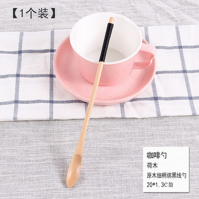 Винтидж японски дървени лъжици за лъжици с дълга дръжка Дипер Буркан за мед Лъжица за разбъркване Мляко Кафе Сок Бъркалка Дървена лъжица