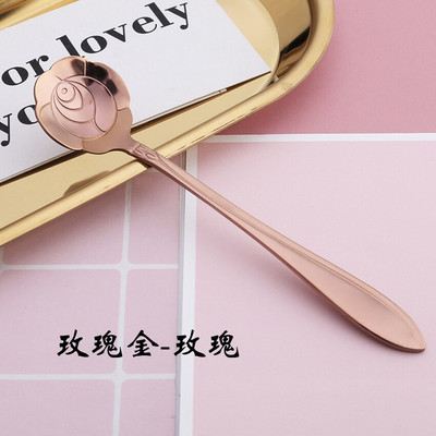 10 vnt. Nauji širdies gėlių vyšnių saulėgrąžų kavos kaušeliai iš nerūdijančio plieno graviruoti kavos šaukšteliai vakarėliams, vaikams, moterims, dovanoms