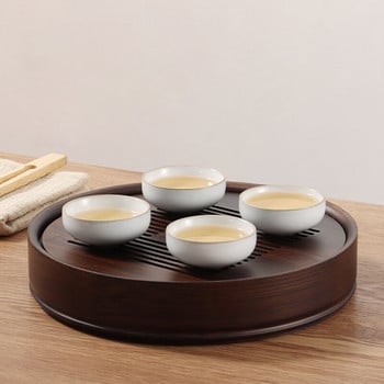 Σετ τσαγιού Kung Fu Δίσκος τσαγιού Bamboo Simple Household Chinese Δίσκος τραπεζιού τσαγιού Δίσκος ξηρού φυσαλίδων Αποθήκευση νερού Δίσκος σετ τσαγιού