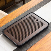 Kínai bambusz melamin kis teásasztal teáskészlet tálca Vízelvezető víztároló Kung Fu teáskészlet Háztartási egyszerű teástálca teás tenger