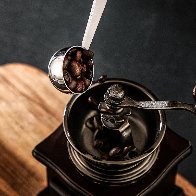 Лъжица за набиване от неръждаема стомана Преса за кафе Мерителна лъжичка Инструменти за пресоване на прах Разпределителни съдове Кафе Кафе Аксесоари за кафе