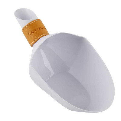 CAFEMASY Инструменти за кафе ABS пластмасова лъжичка за сервиране на кафе на зърна с кожена каишка 1 кг мерителна лъжица за кафе