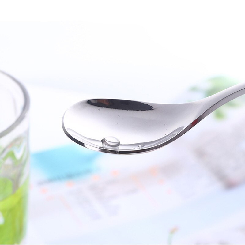 4-7 бр. Rainbow Teaspoon Rose Gold Лъжица с дълга дръжка Лъжици за кафе от неръждаема стомана Комплект чаени лъжички за смесване на плодове 8 инча 23 см