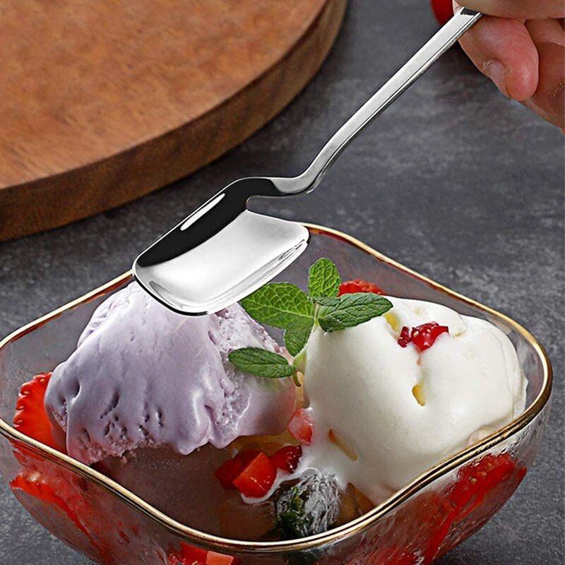 Лъжици за кафе, 6 броя лъжички за еспресо, 5,6 инча малки лъжички от неръждаема стомана Чаени лъжички Малка лъжичка