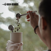 Žlica za kavu 8 g od nehrđajućeg čelika, dugačka ručka za mjerenje espressa, žlica za kavu u zrnu za bariste