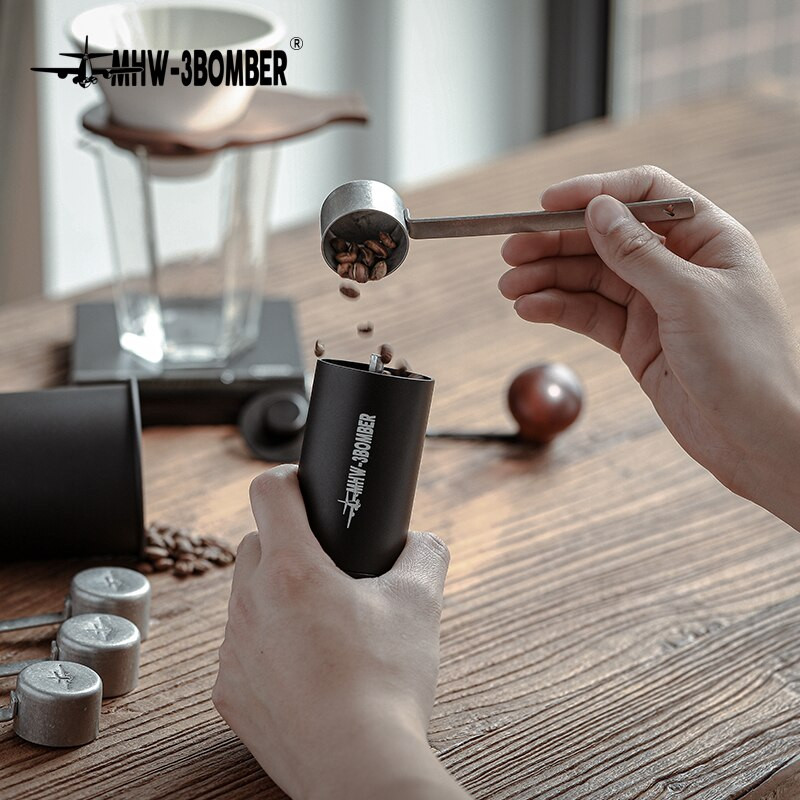 Žlica za kavu 8 g od nehrđajućeg čelika, dugačka ručka za mjerenje espressa, žlica za kavu u zrnu za bariste