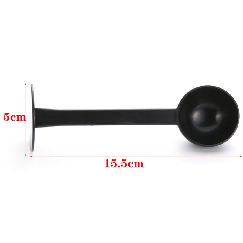 Unelte din plastic pentru cafea și ceai 2 ÎN 1 10 g Linguriță de măsurare pentru tasare Tamper de cafea Stand negru pentru espresso Lingură de cafea