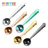 Dva u jednom Žlica za kavu od nehrđajućeg čelika Stezaljka za brtvljenje Kuhinjski zlatni dodaci Primatelj Cafe Expresso Cucharilla Dekoracija