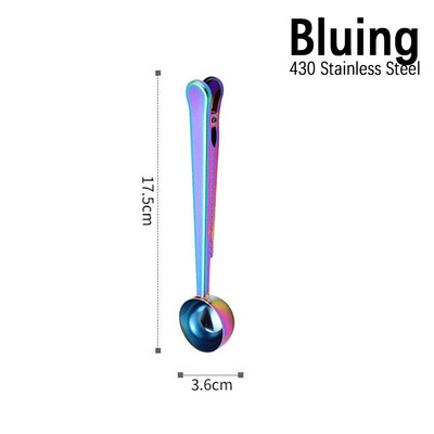 Dva u jednom Žlica za kavu od nehrđajućeg čelika Stezaljka za brtvljenje Kuhinjski zlatni dodaci Primatelj Cafe Expresso Cucharilla Dekoracija