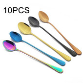 10 tk Pika varrega teelusikad roostevabast terasest kohvilusikas mahl kohv segamisnõud köögiriistad kuuma joomiseks