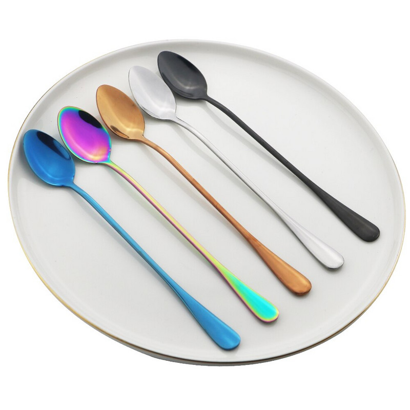 10 komada čajnih žličica s dugom drškom, žličica za kavu od nehrđajućeg čelika, set pribora za jelo za sok, pribor za jelo za piće