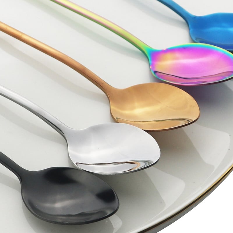 10 komada čajnih žličica s dugom drškom, žličica za kavu od nehrđajućeg čelika, set pribora za jelo za sok, pribor za jelo za piće