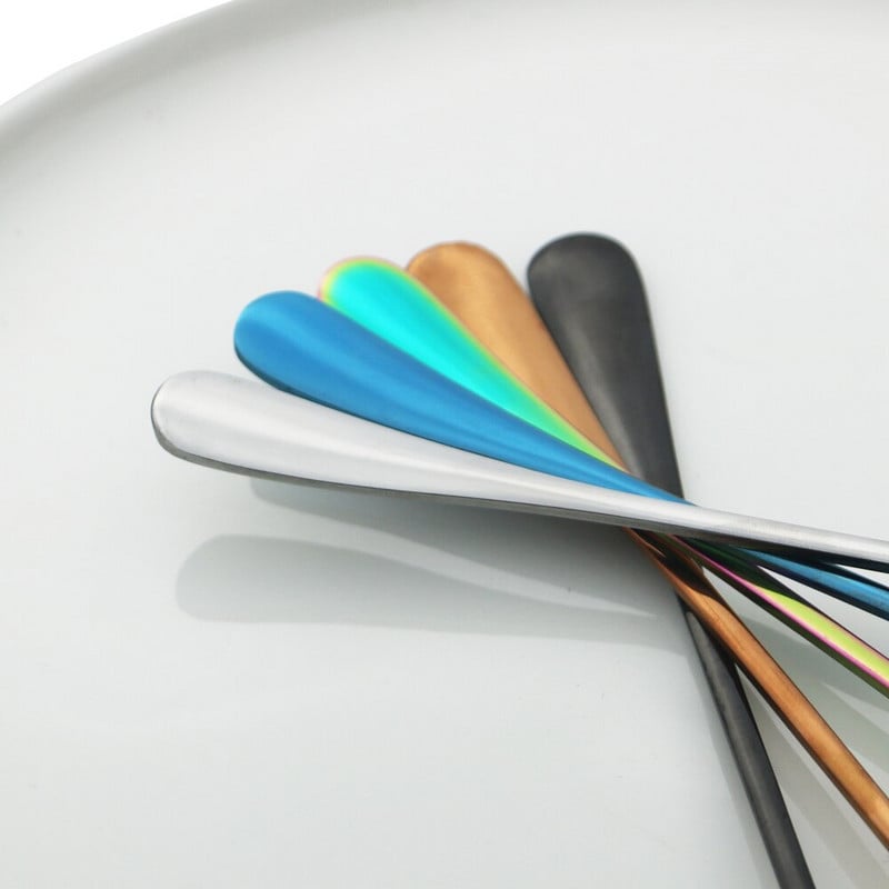 10 komada čajnih žličica s dugom drškom, žličica za kavu od nehrđajućeg čelika, set pribora za jelo za sok, pribor za jelo za piće