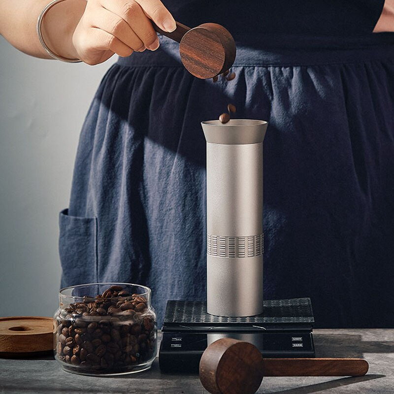 Barista kavos priedai Šaukštų kavos reikmenų rinkinys Mini Retro Spoon Cafe Natūralus medinis šaukštas Kavos pupelių miltelių matavimo šaukštas