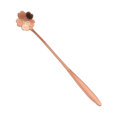 10 kom 17,5 cm srce cvijet trešnja suncokret žličice za kavu od nehrđajućeg čelika s graviranjem za kavu za poklone za djecu, ženske darove