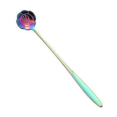 10 kom 17,5 cm srce cvijet trešnja suncokret žličice za kavu od nehrđajućeg čelika s graviranjem za kavu za poklone za djecu, ženske darove