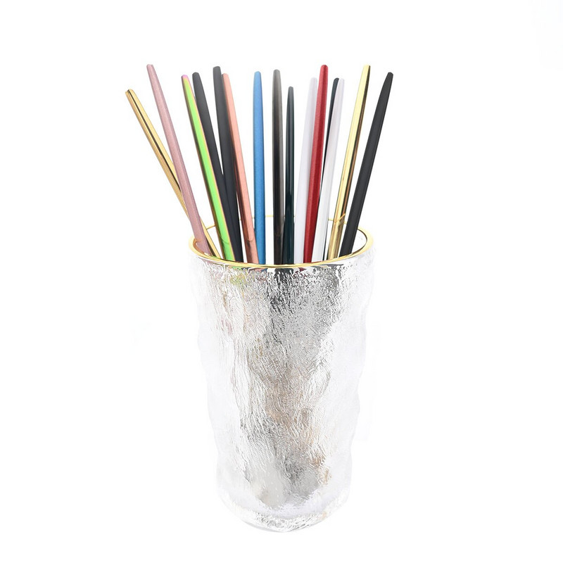 Set de tacâmuri din oțel inoxidabil, 8 buc., lingură de gheață cu mâner lung, cafea, ceai, set de tacâmuri, instrumente de bucătărie, set de tacâmuri