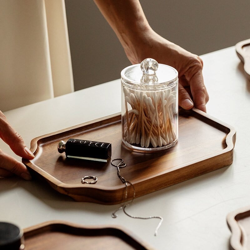 Japán bambusz fából készült nyolcszögletű teástálca tömör fa torta desszert tálaló Kung fu teáscsésze tálca Home Hotel vacsoratálak