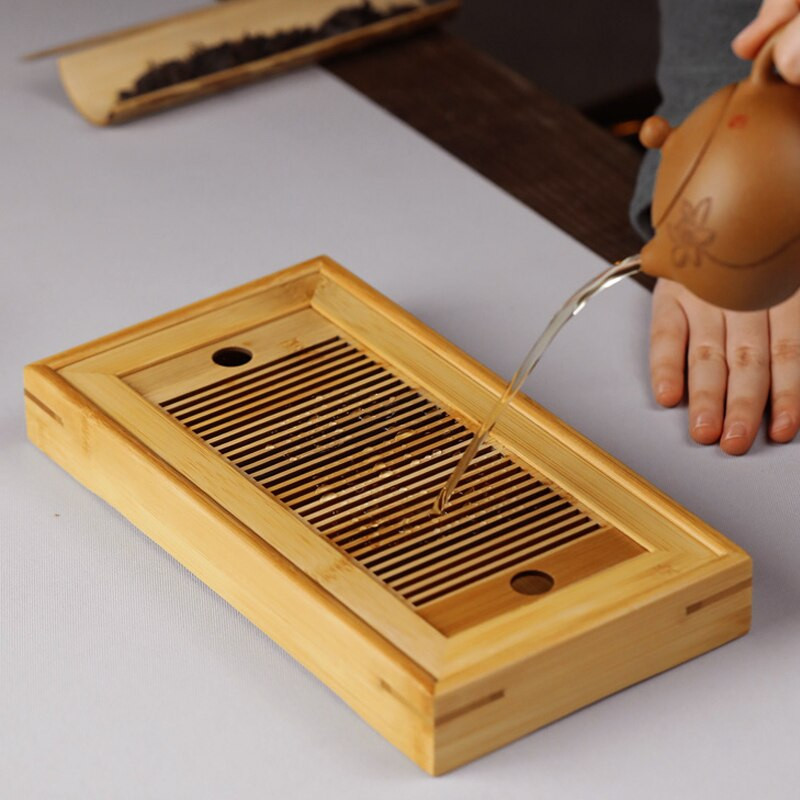 Posude za čaj od bambusa Posluživanje kineskog čaja Kung Fu Posude za čaj Ekološki prihvatljive stolne posude za pohranu vode Dry Bubble Table Kinesko posuđe