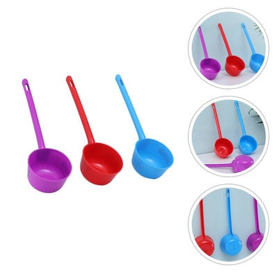 Черпак Дръжка за вода Дълга лъжичка за баня Dipperkitchenshampoo Чаша Washinggadget Лопатка за къпане на коса Баня Ladel Поливане Домакински